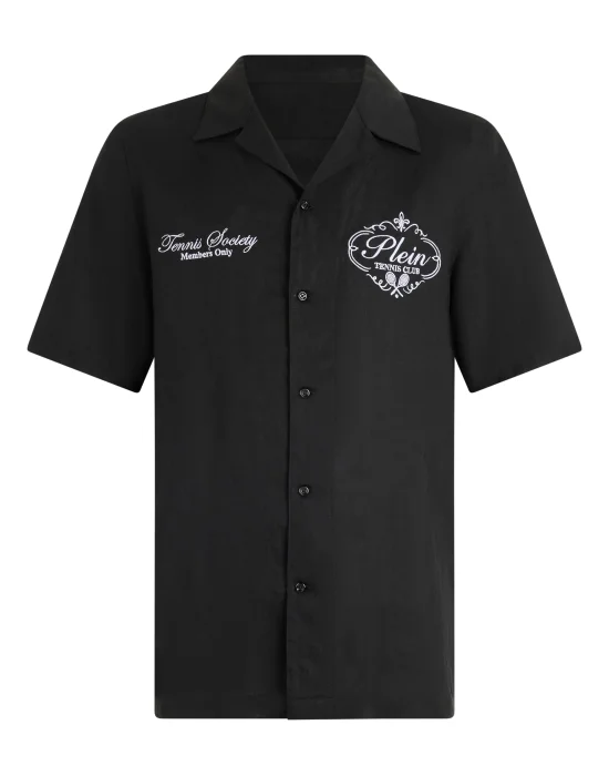 Linen Bowling Shirt Tennis Club