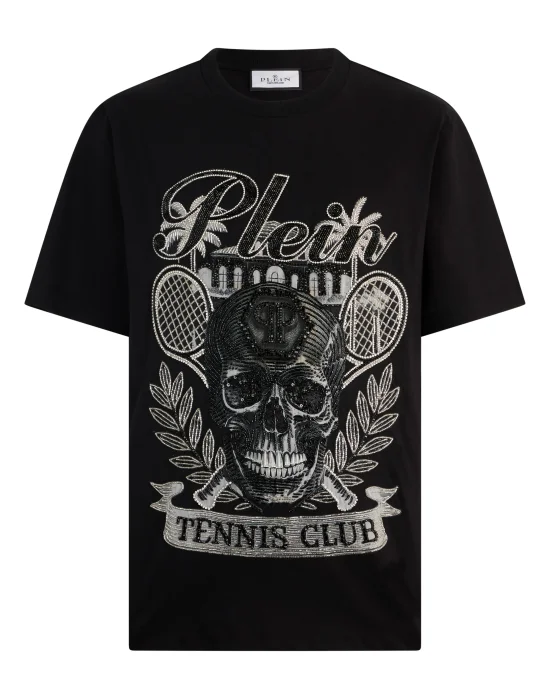 Round Neck T-Shirt Skull Tennis