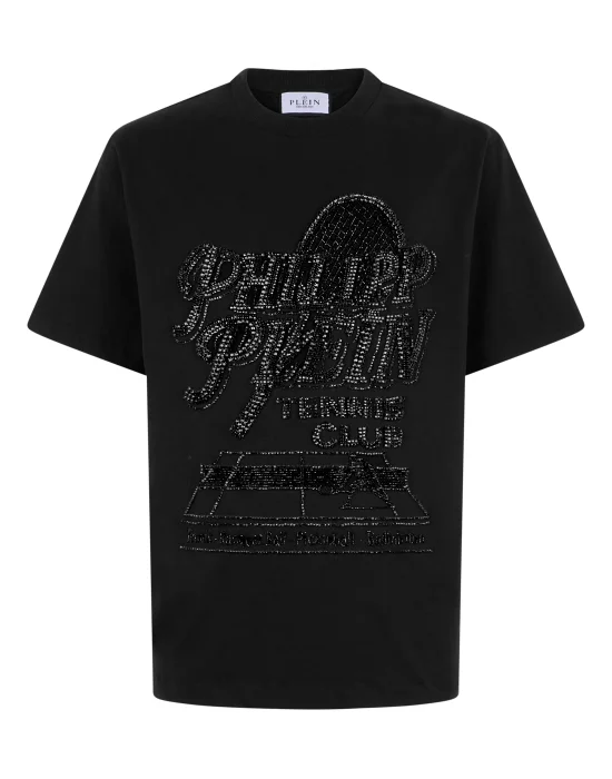 Round Neck T-Shirt Tennis Club Strass