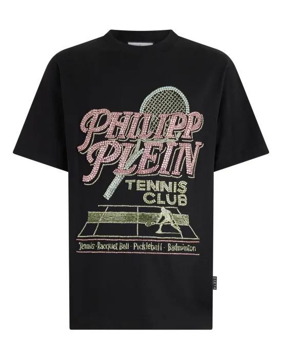 Round Neck T-Shirt Tennis Club Strass