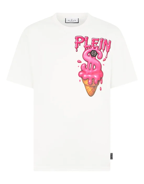Round Neck T-Shirt Ice Cream Dollar