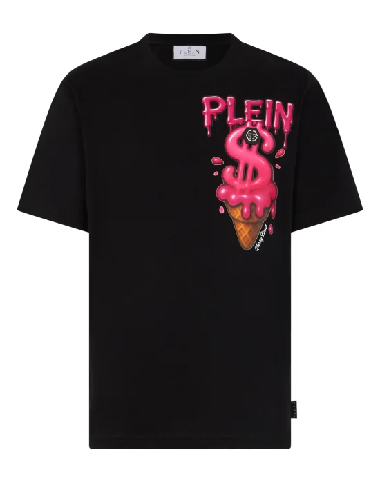 Round Neck T-Shirt Ice Cream Dollar