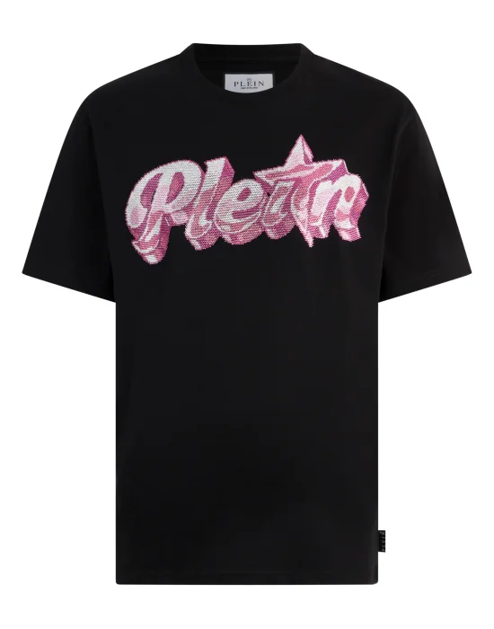 Round Neck T-Shirt Gummy Plein Stones