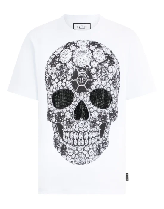 Round Neck T-Shirt Skull Stones