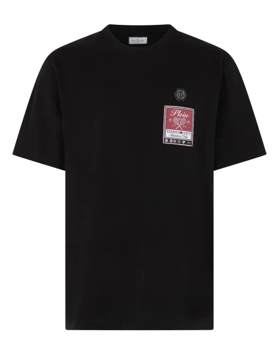 Round Neck T-Shirt Tennis Society Label