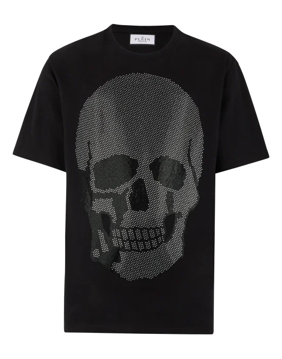 Round Neck T-Shirt Skull Stones