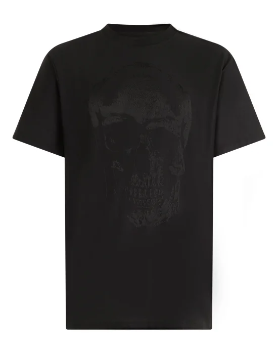 Round Neck T-Shirt Jacquard Skull