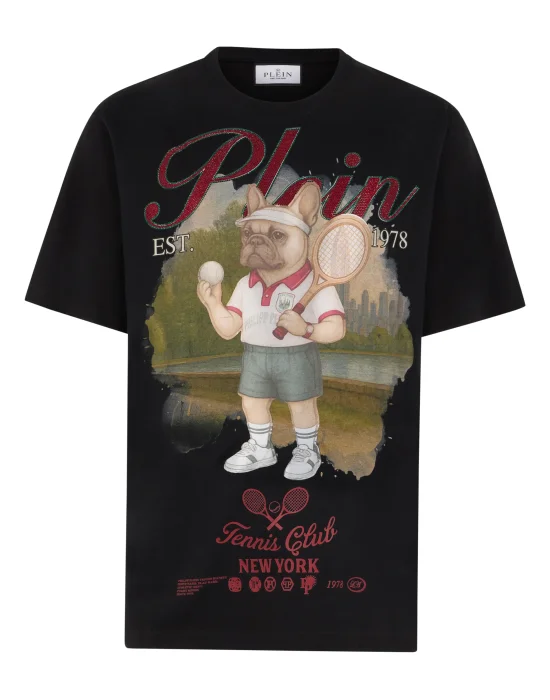 Round Neck T-Shirt Bulldog Tennis Club