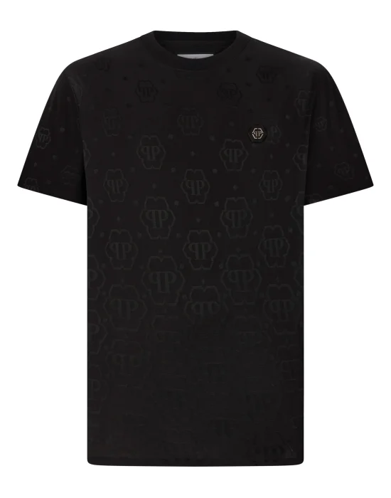 Round Neck T-Shirt Jacquard Tennis Monogram