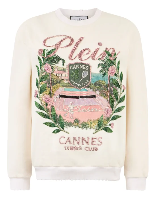 Washed Sweatshirt Cannes Tennis Club
