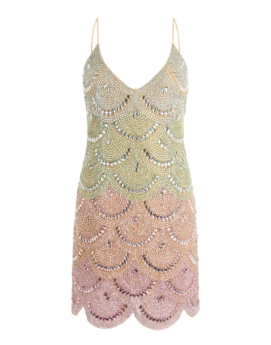 Mini Dress Multicolor Waves
