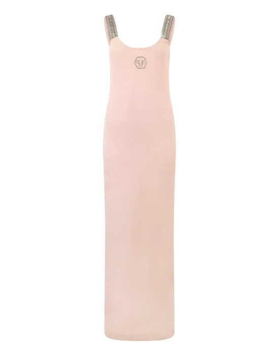Long Tank Dress Strass Hexagon
