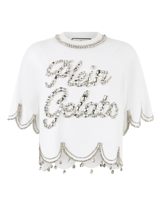 Cropped T-Shirt Crystal Waves