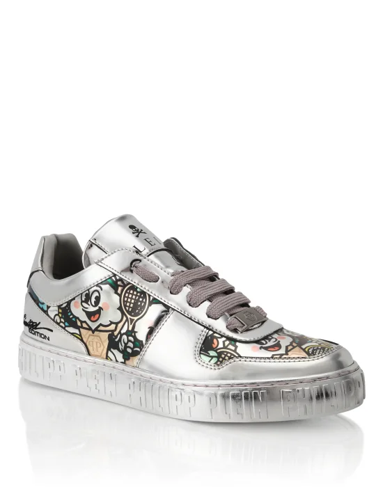 Mirror Leather Sneakers 3D Ice Cream