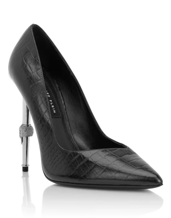 Patent Leather Decolletes Skull Heel 12