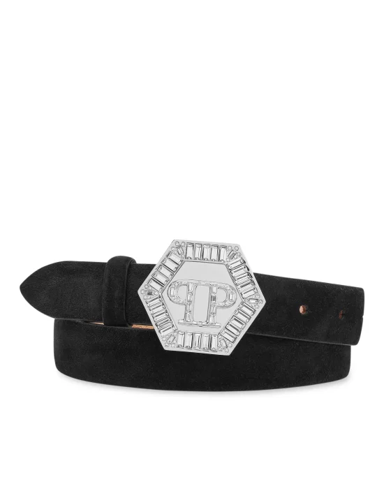 Suede Belt Hexagon