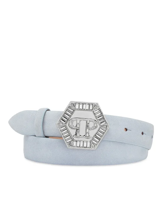 Suede Belt Hexagon