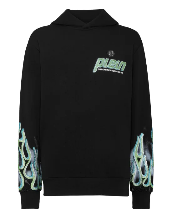 Hoodie Sweatshirt LS Flame Racing