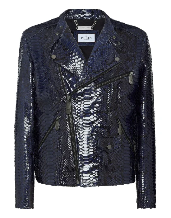Python Leather Jacket