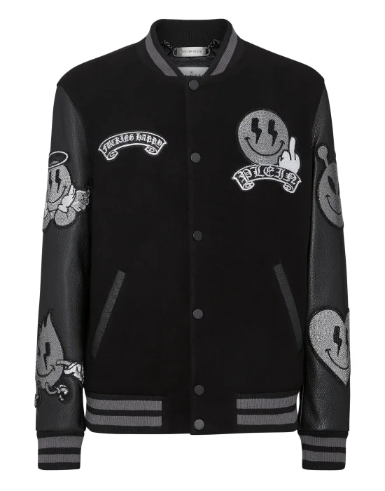 College Bomber LS Stones Gothic Plein