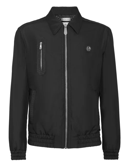 Nylon Jacket With Python Details