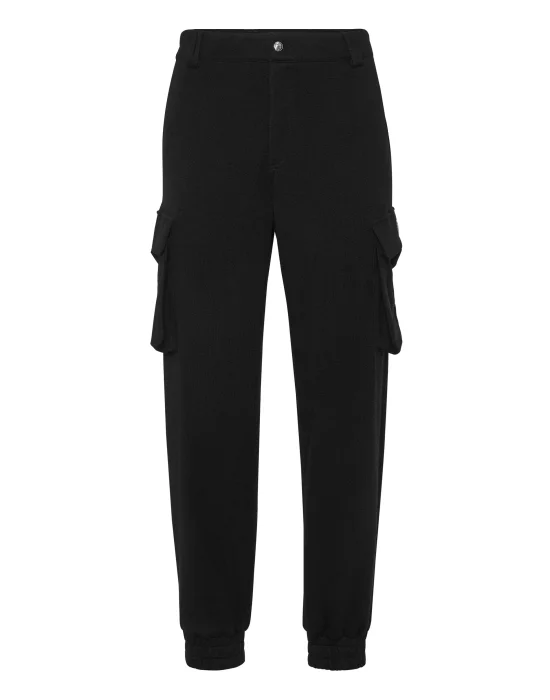 Cashmere Long Trousers Cargo Fit