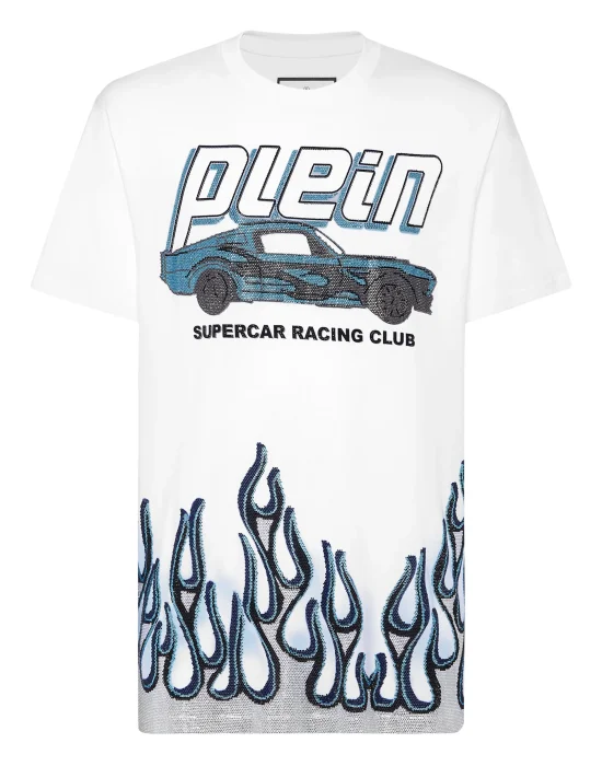Jersey T-shirt Round Neck SS Strass Flame Racing