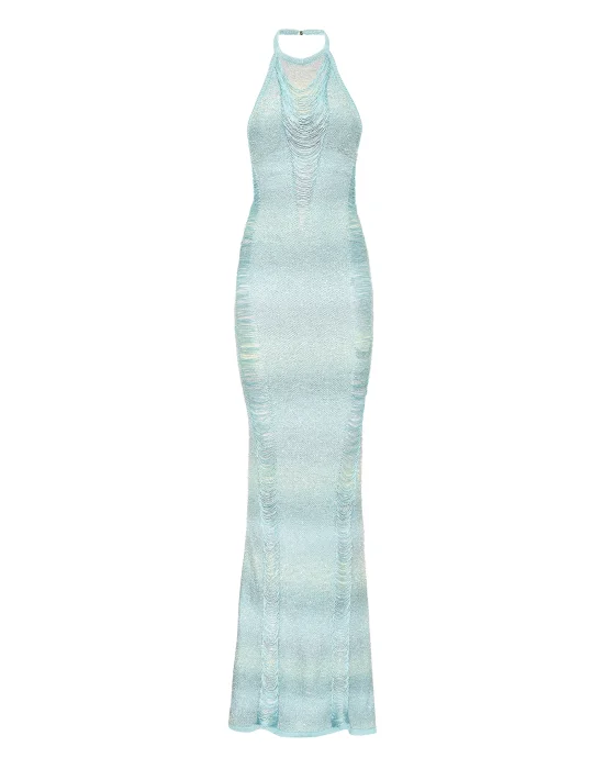 Paillettes Long Dress Multicutting