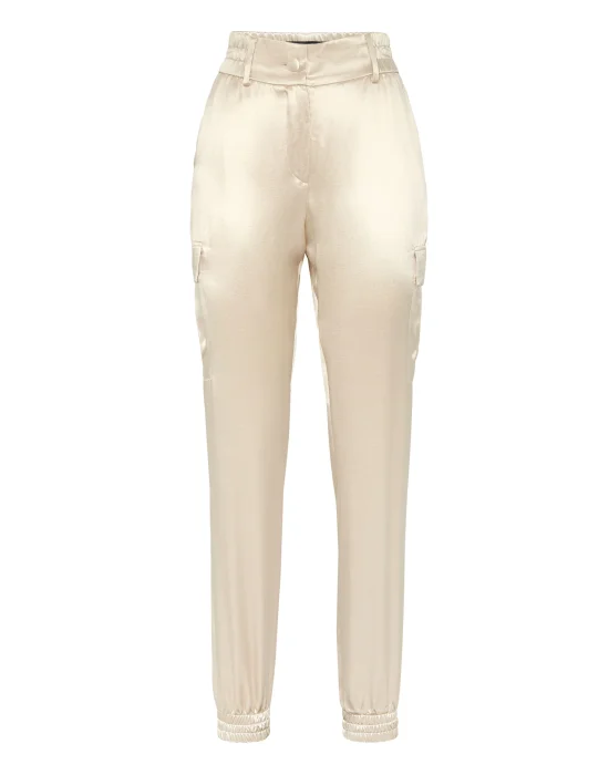 Satin Jogging Cargo Pants