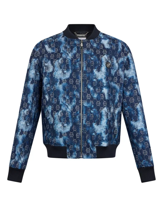 Jacquard Denim Bomber Monogram