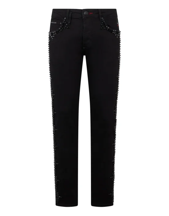 Super Straight Cut Jeans Studs