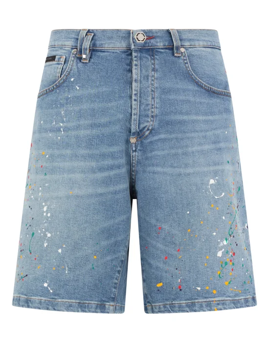 Denim Shorts Paint