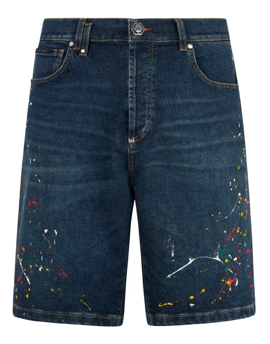 Denim Shorts Paint
