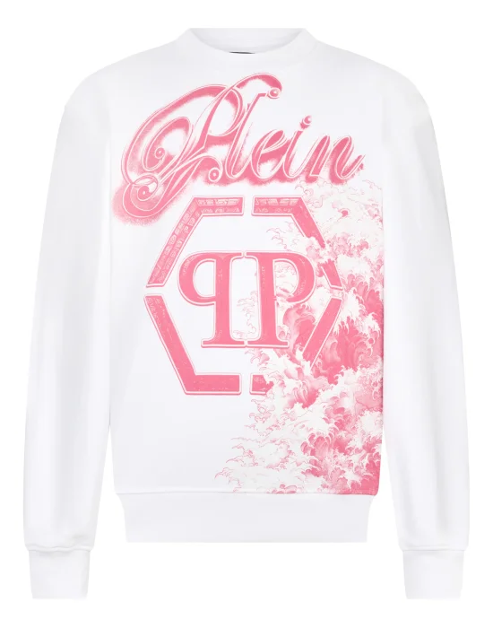Round Neck Sweatshirt Ceramic Signature