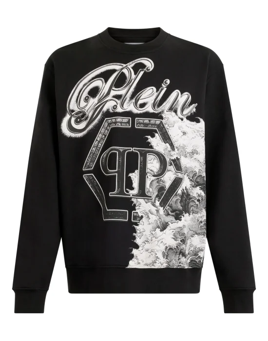 Round Neck Sweatshirt Ceramic Signature