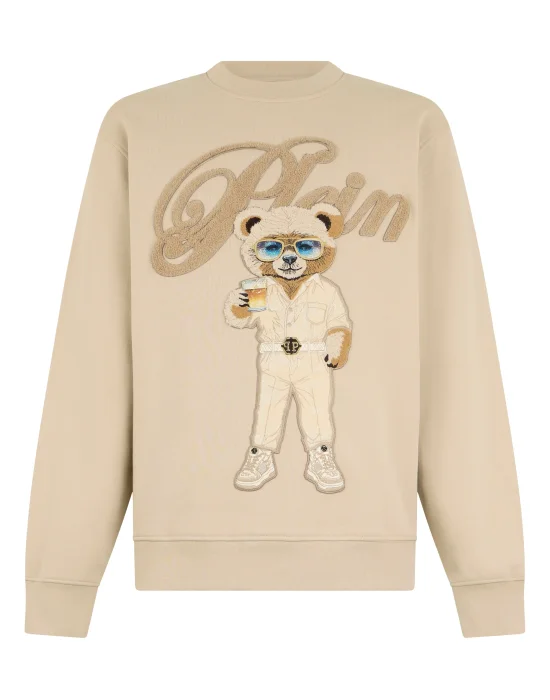 Round Neck Sweatshirt Teddy Boat