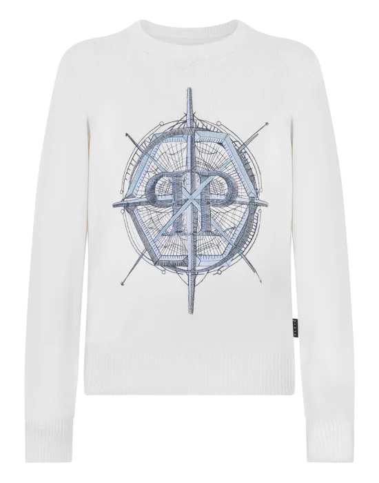 Round Neck Pullover Wind Rose