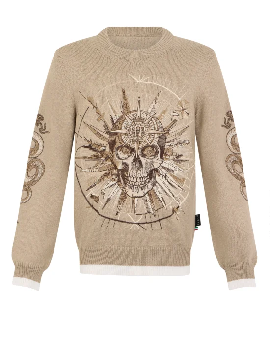Round Neck Pullover Tattoo