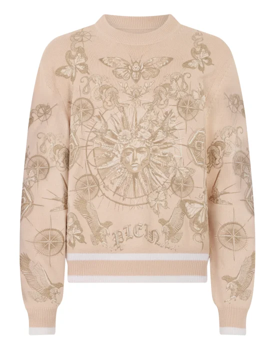 Round Neck Pullover Tattoo
