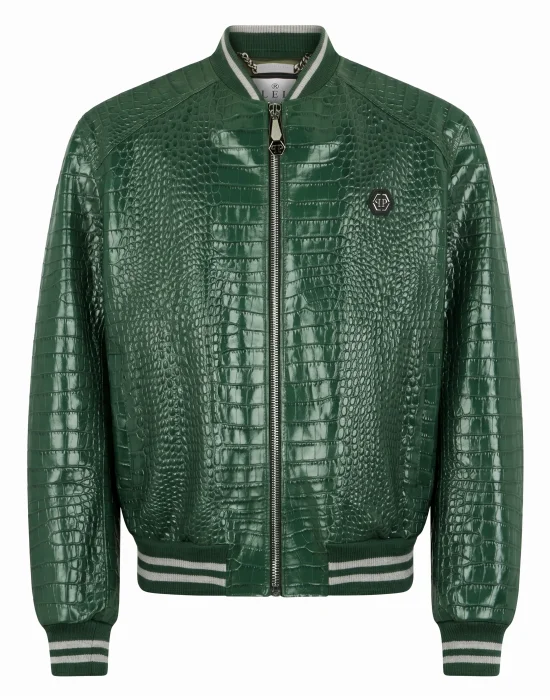Leather Bomber Jacket Cocco