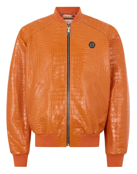 Leather Bomber Jacket Cocco