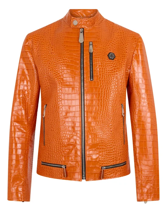 Leather Moto Jacket Cocco
