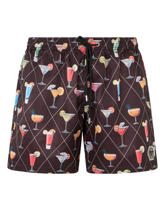 Nylon Shorts Cocktails All-over
