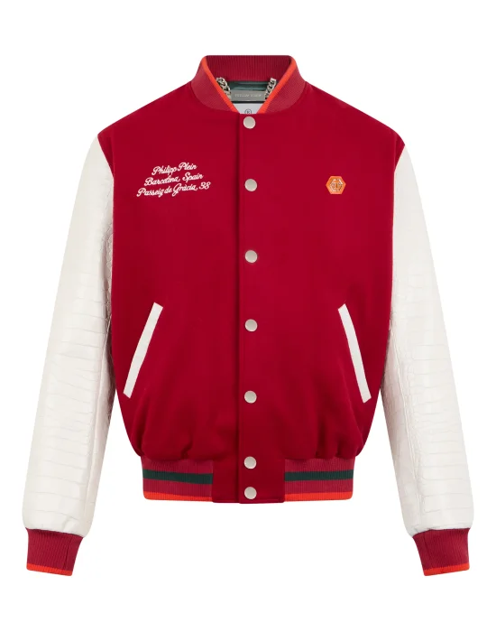 Varsity Bomber Cocco Sleeves Barcelona