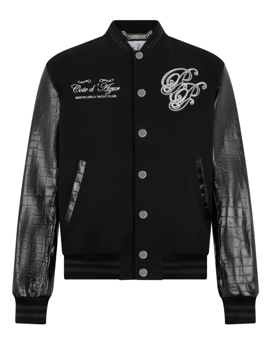 Varsity Bomber Jacket Teddy Racer