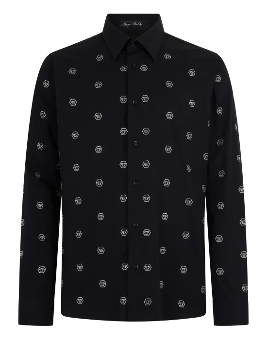 Sugar Daddy Cut Shirt Monogram Strass