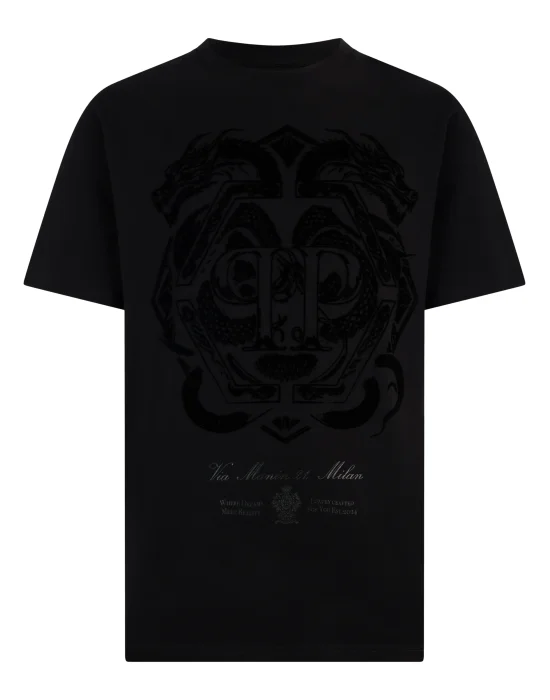 Printed Round Neck T-Shirt Dragon