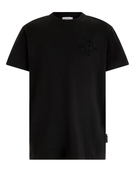 Round Neck T-Shirt Raw Edge Monogram Monogram