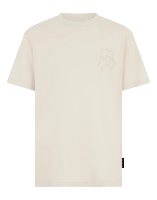 Round Neck T-Shirt Raw Edge Monogram Monogram