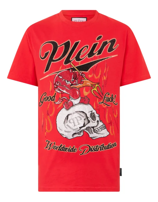 Round Neck T-Shirt Little Devil Crystal